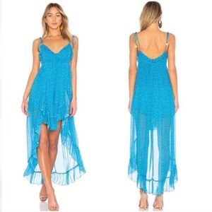 Karina Grimaldi Saralyn Maxi Dress in Blue Floral Size XS